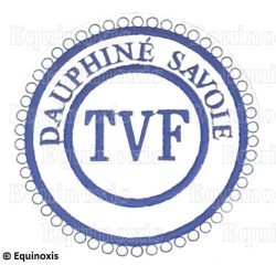 Badge / Macaron GLNF – Petite tenue provinciale – TVF – Dauphiné Savoie – Brodé machine